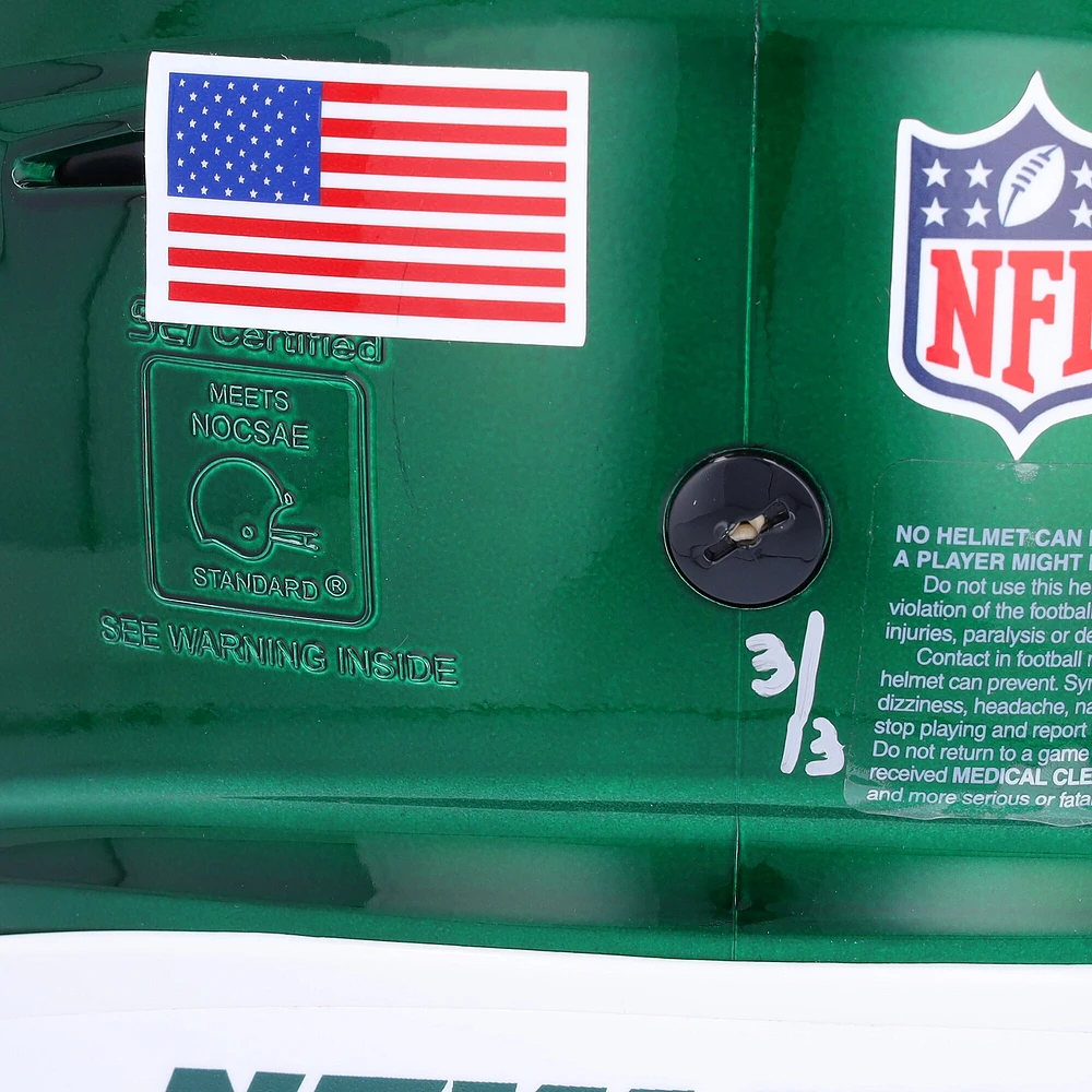 Ahmad Sauce Gardner New York Jets Autographed Speed Authentic Helmet with "2022 NFL DROY" Inscription