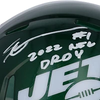 Ahmad Sauce Gardner New York Jets Autographed Speed Mini Helmet with "2022 NFL DROY" Inscription
