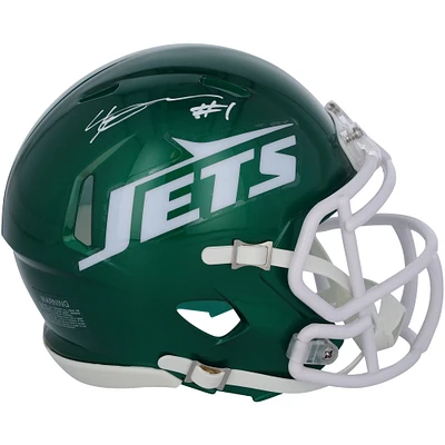 Ahmad Sauce Gardner New York Jets Autographed Throwback 1965-77 Speed Mini Helmet 