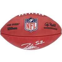 Ballon de football Wilson Duke dédicacé par Ahmad Sauce Gardner des New York Jets avec l'inscription « 2022 NFL DROY »