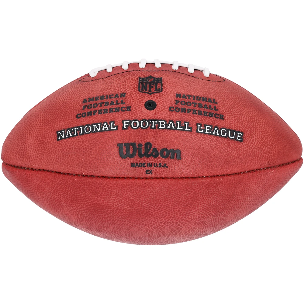 Ballon de football Wilson Duke dédicacé par Ahmad Sauce Gardner des New York Jets avec l'inscription « 2022 NFL DROY »
