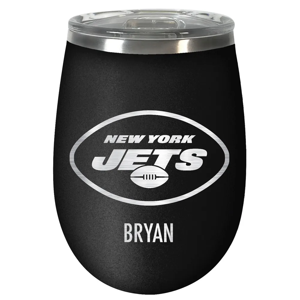 Lids New York Jets 12oz. Personalized Stealth Wine Tumbler - Black