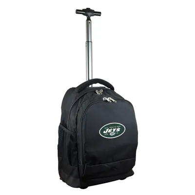 New York Jets 19'' Premium Wheeled Backpack - Black