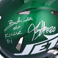 Breece Hall & Braelon Allen New York Jets Autographed Riddell 2024 Speed Authentic Helmet with "Killer B's" Inscription