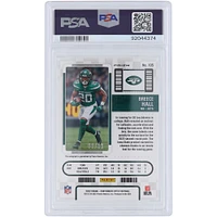 Carte de recrue authentifiée 9 PSA #105 #2/30 des Panini Contenders Optic Green Pulsar Prizm 2022 autographiée par Breece Hall des New York Jets