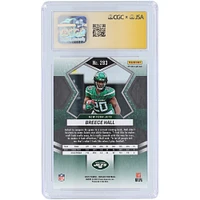 Carte de recrue Panini Mosaic Silver #283 autographiée 2022 des New York Jets de Breece Hall, présentée par des fanatiques de CGC, authentifiée et témoin de la victoire