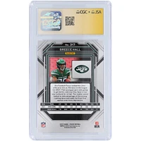 Carte de recrue 10/10 authentifiée 2022 Panini Prizm #317 signée Breece Hall New York Jets par les fanatiques de CGC