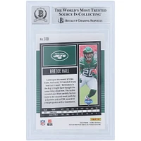 Carte de recrue 9/10 authentifiée signée Breece Hall New York Jets 2022 Panini Score #330 Beckett Fanatics Witnessed