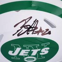 Casque Riddell 2024 blanc classique à vitesse alternative autographié par Breece Hall des New York Jets