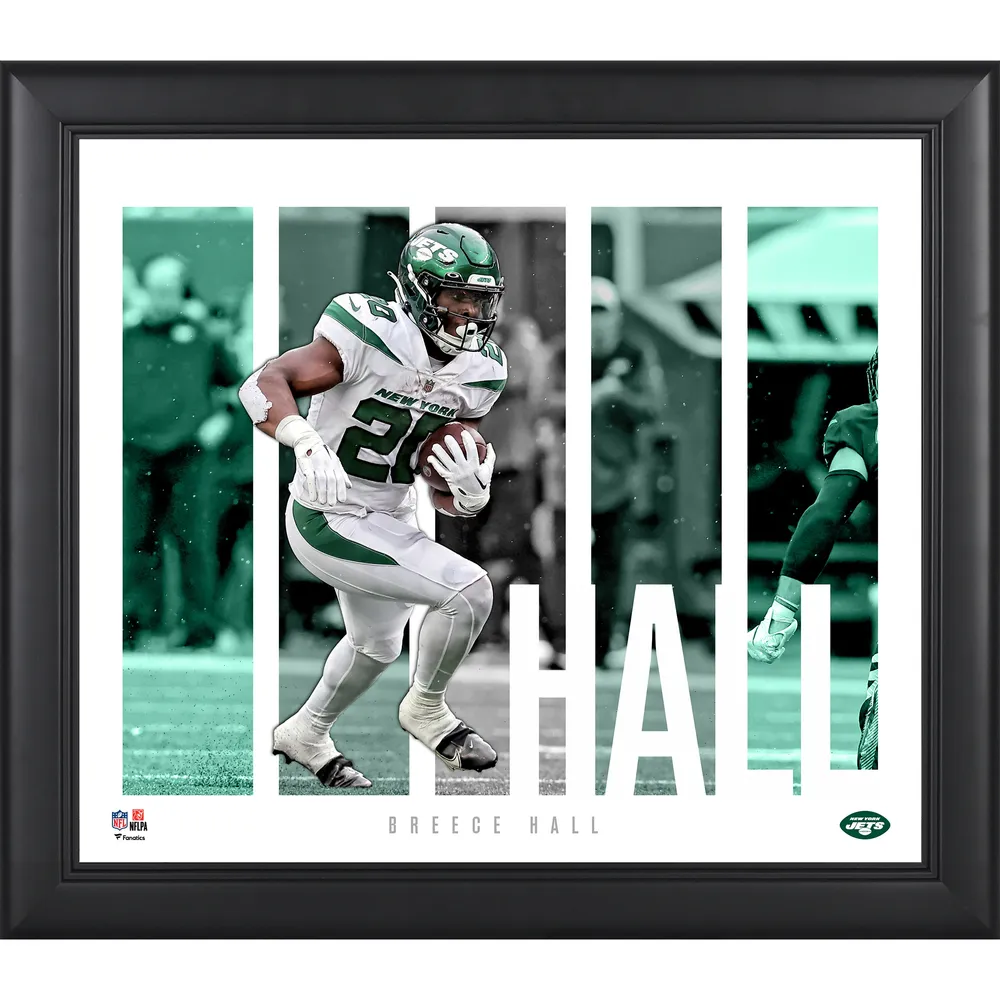 Lids Breece Hall New York Jets Fanatics Authentic Framed 15' x 17