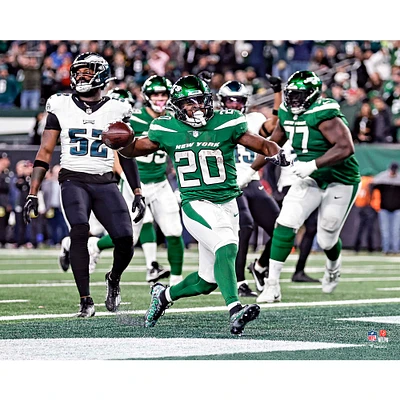 Breece Hall New York Jets Unsigned Game Winning TD vs. Eagles Photograph