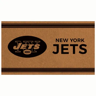 New York Jets 30'' x 18'' Logo Turf Mat - Brown