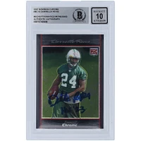 Darrelle Revis New York Jets Autographed 2007 Bowman Chrome #BC10 Beckett Fanatics Witnessed Authenticated 10 Rookie Card with "HOF 23" Inscription