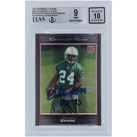 Darrelle Revis New York Jets Autographié 2007 Bowman Chrome #BC10 Beckett Fanatics Witnessed Authentifié 9/10 Rookie Card avec l'inscription "HOF '23"