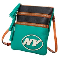 Dooney & Bourke New York Jets Infield Triple Zip Crossbody Purse