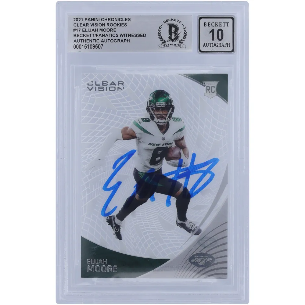 Elijah Moore New York Jets Autographed 2021 Panini Absolute By