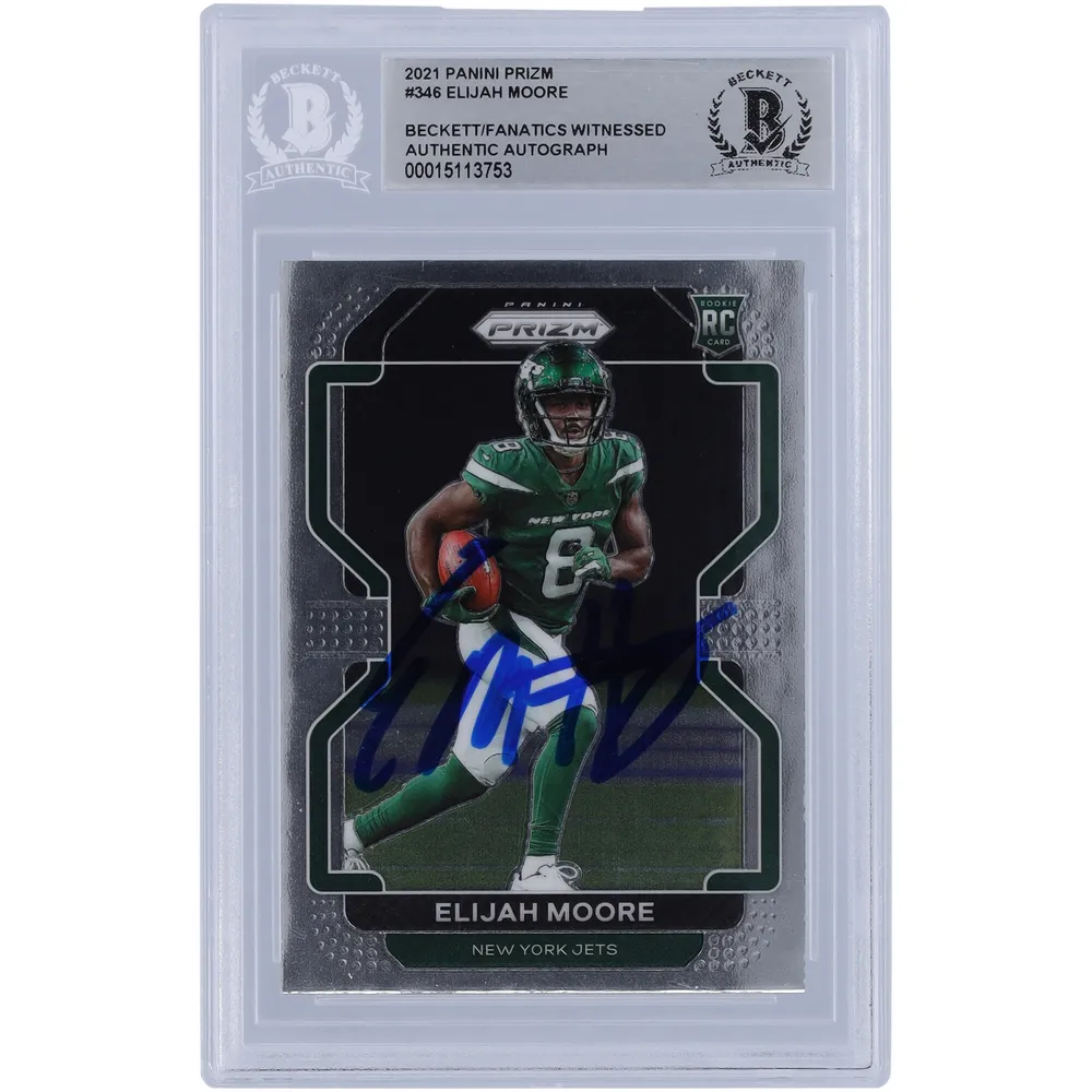 Elijah Moore New York Jets Autographed 2021 Panini Donruss