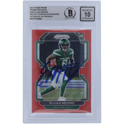 Elijah Moore New York Jets Autographed 2021 Panini Donruss