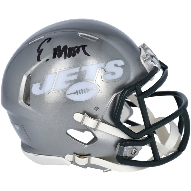 Zach Wilson New York Jets Signed Eclipse Black Full Size Replica Speed  Helmet