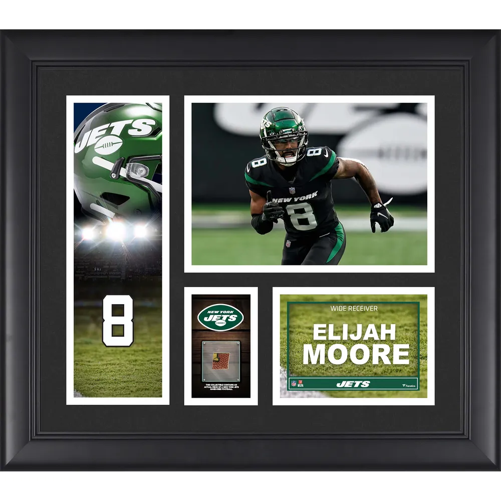 Lids Elijah Moore New York Jets Fanatics Authentic Framed 15 x 17 Player  Collage with a Piece of Game-Used Ball