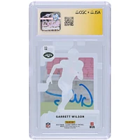 Carte de recrue Panini Clearly Donruss #56 autographiée par Garrett Wilson des New York Jets 2022 CGC Fanatics Witnessed Authenticated 10/10