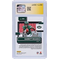 Carte de recrue Panini Donruss #306 2022 autographiée par Garrett Wilson des New York Jets, carte Auto 10 authentifiée par les fanatiques de CGC