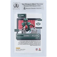 Carte de recrue authentifiée 9/10 de Beckett Fanatics 2022 autographiée par Garrett Wilson des New York Jets, classée Panini Donruss, numéro 306