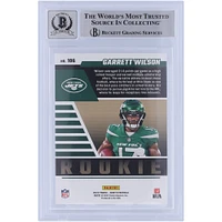 Carte de recrue 10 authentifiée 2022 Panini Zenith Red Zone #106 de Beckett signée Garrett Wilson New York Jets avec l'inscription « 2022 OROY »