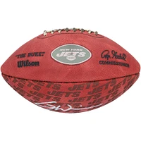Ballon de football Duke Showcase autographié par Garrett Wilson des New York Jets
