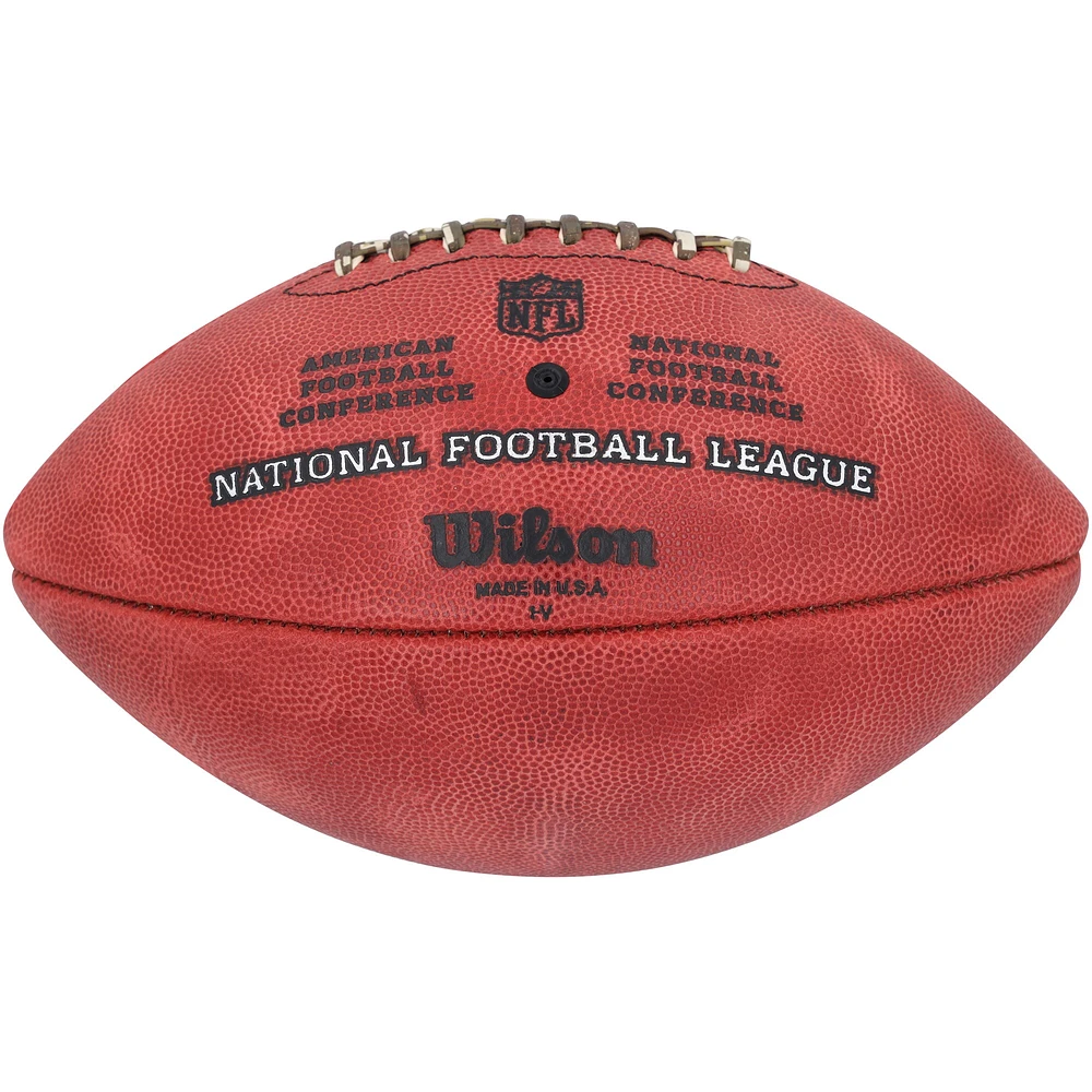 Ballon de football Duke Showcase autographié par Garrett Wilson des New York Jets