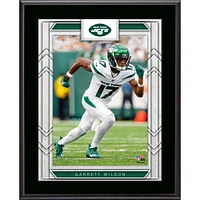 Plaque de joueur sublimée encadrée de 10,5" x 13" de Garrett Wilson, New York Jets