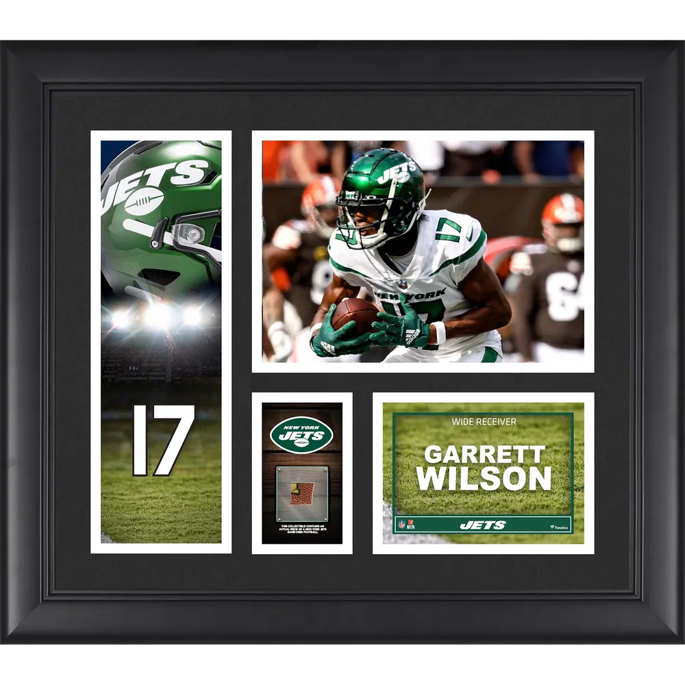 Lids Garrett Wilson New York Jets Fanatics Authentic Framed 15' x 17'  Player Collage with a Piece of Game-Used Ball