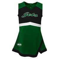 Robe pull verte pour bébé fille avec le logo du capitaine des New York Jets