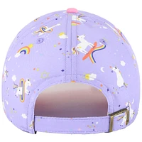 Casquette ajustable « Licorne » pour filles de l'école maternelle « 47 » lavande des Jets de New York
