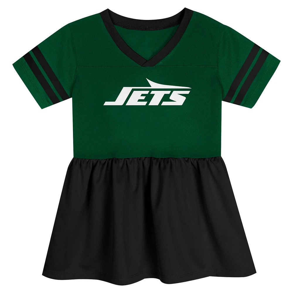 Girls Toddler Green New York Jets Stadium Lights Fashion Jersey Dress