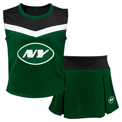 Ensemble de pom-pom girl deux pièces vert New York Jets Spirit pour jeunes filles