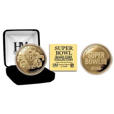 New York Giants Super Bowl Ticket and Game Coin Collection Framed