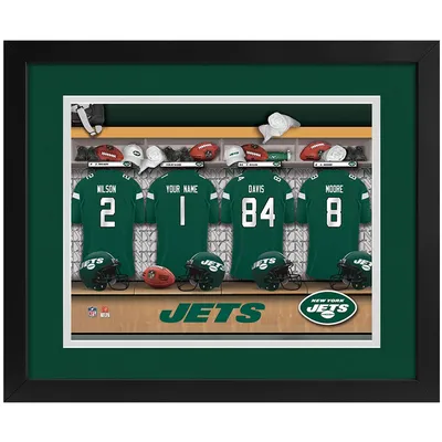 Imperial New York Jets 14 x 18 Custom Print Locker Room