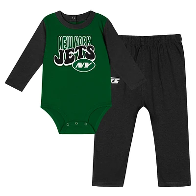 Ensemble body à manches longues et pantalon pour bébé New York Jets Double Up