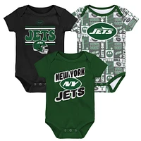 Ensemble de trois bodies pour bébé New York Jets Play Day