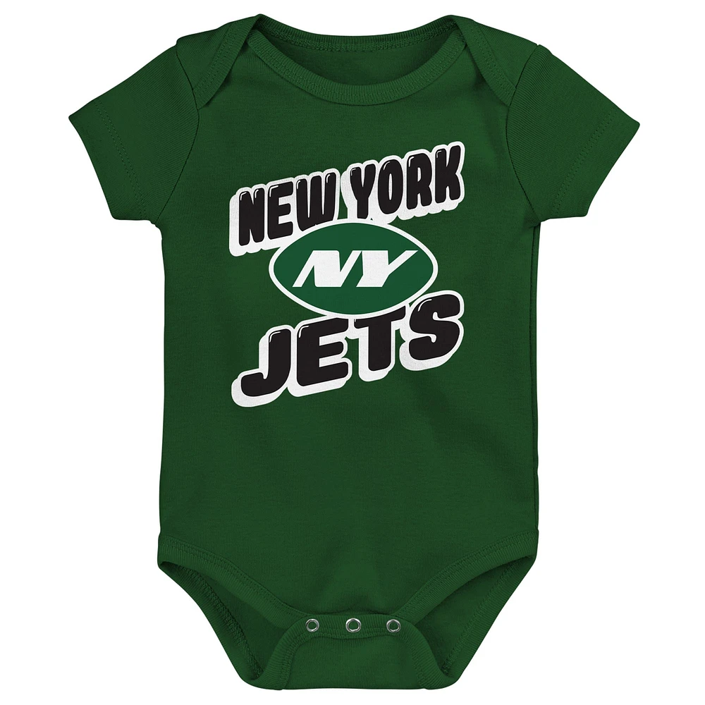 Ensemble de trois bodies pour bébé New York Jets Play Day