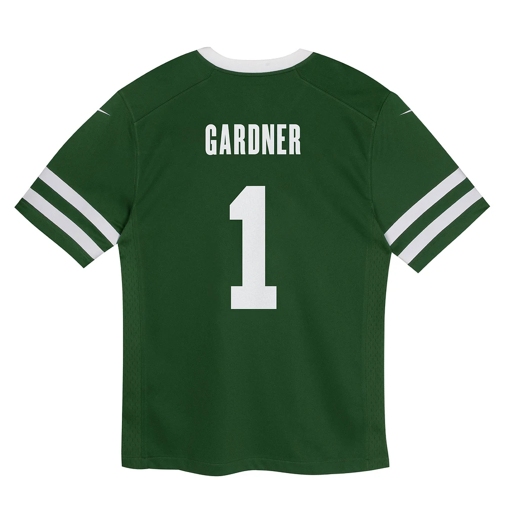 Maillot de match Nike Ahmad Sauce Gardner Legacy vert New York Jets pour bébé