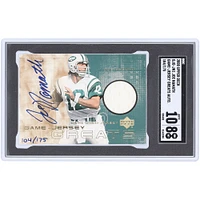 Joe Namath New York Jets Autographed 2000 Upper Deck Game-Jersey Greats Relic #GJG-JN1 #104/175 SGC Authenticated 8/10 Card