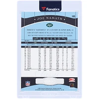 Carte autographiée Donruss Classics Significant Signatures n° 185 de 2001 par Joe Namath des New York Jets