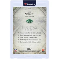 Carte Topps Five Star 2014 #FSA-JN dédicacée par Joe Namath des New York Jets