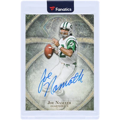 Carte Topps Five Star 2014 #FSA-JN dédicacée par Joe Namath des New York Jets