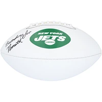 Joe Namath New York Jets Autographed Franklin White Panel Football with "Broadway" Inscription