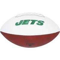 Joe Namath New York Jets Autographed Franklin White Panel Football with "Broadway" Inscription