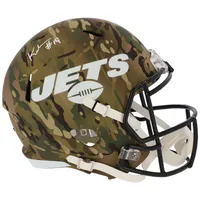 Keyshawn Johnson New York Jets Autographed Riddell Flat White Alternate  Speed Replica Helmet 