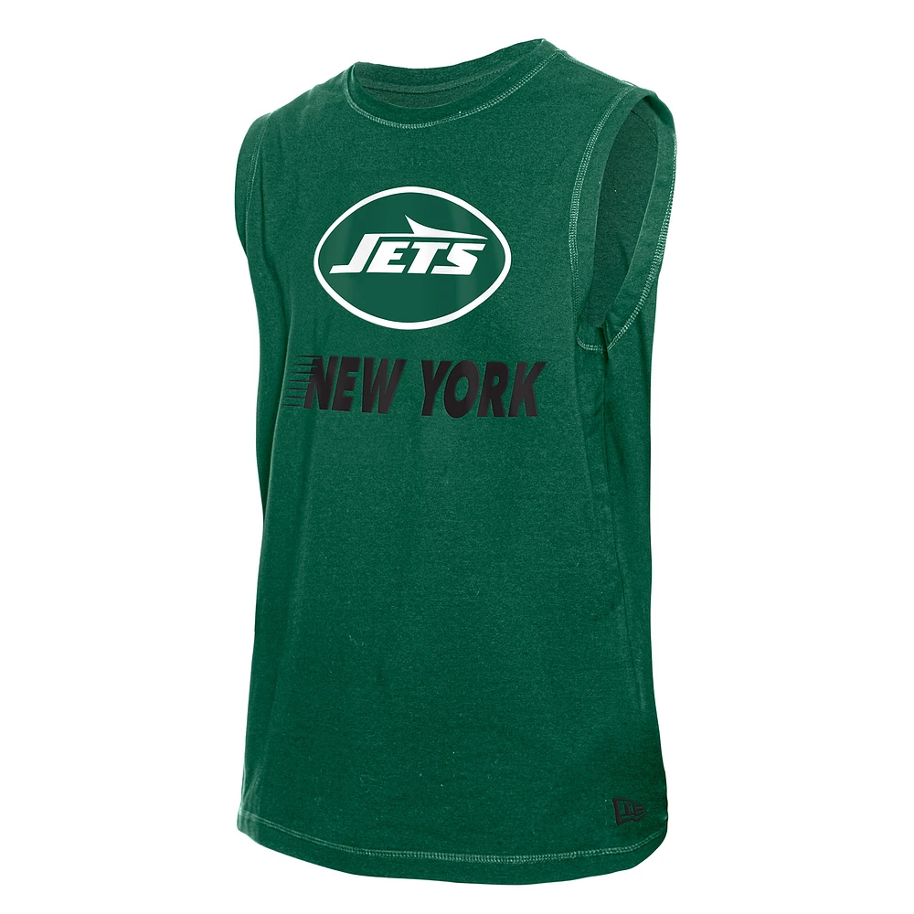 Men's New Era  Green New York Jets Leisure Collection Tank Top